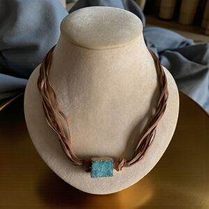 Bansri Turquoise Stone Necklace